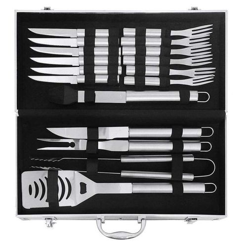 Juego De Utensilios Y Cubiertos Para Asador + Maletín