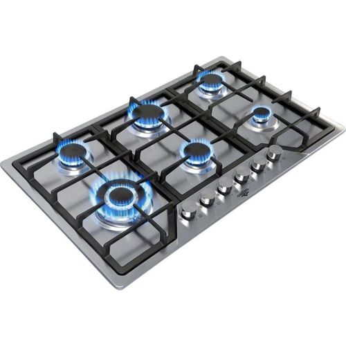 Parrilla Gas 6 Quemadores Empotrable Acero Inoxidable Hogar Gutstark