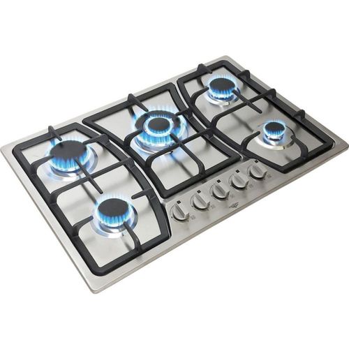 Parrilla Gas 5 Quemadores Empotrable Acero Inoxidable Gutstark