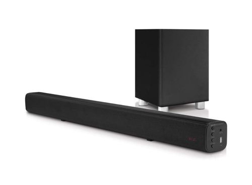 Pure Acoustics Barra De Sonido 2.1 Bluetooth Con Subwoofer Negro