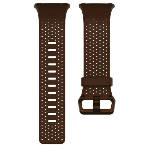 Correa de reloj de cuero para Fitbit Ionic pequeña color coñac