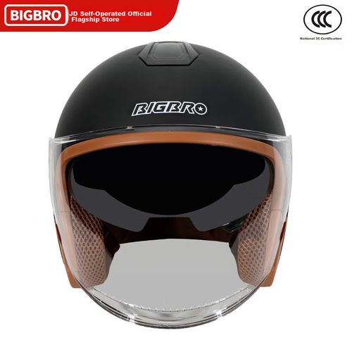 Casco de Moto abierto  BIGBRO L Negro