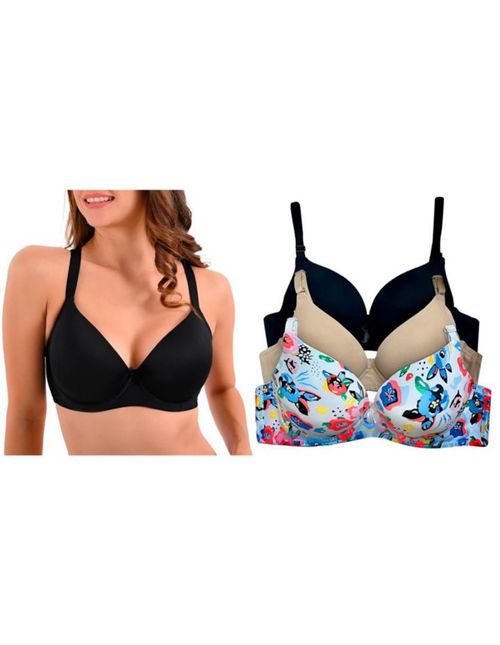 Paquete con 3 Bras Doble Push Up 9902