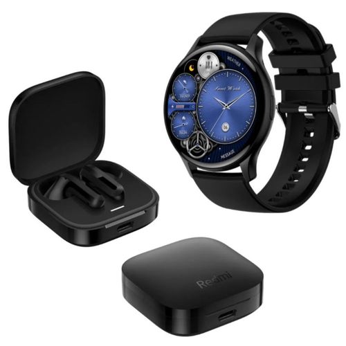 Xiaomi Redmi Buds 6 Active + Smartwatch G-tide R5. Negro