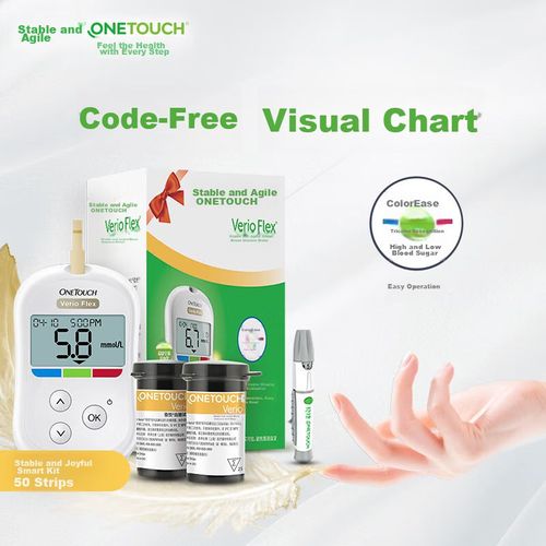 Medidor de Glucosa 50 tiras y 50 lancetas