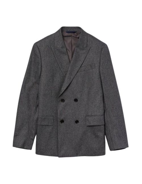 Saco Lacoste Cruzado a 4 botones color gris para caballero