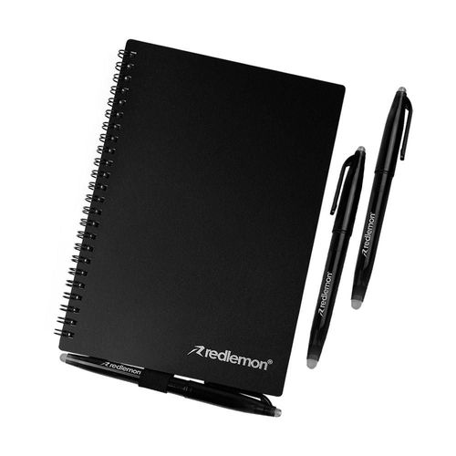 Cuaderno Inteligente Reutilizable Borrable de 50 Hojas y 3 Plumas