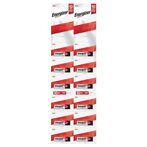 Pila Energizer Max Aa Alcalina Tira 12 Unidades
