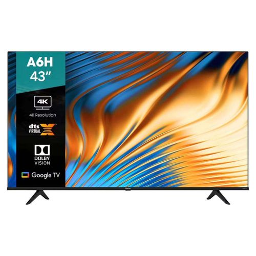 Pantalla 43 Pulgadas Hisense LED Android TV 4K Ultra HD 43A6H