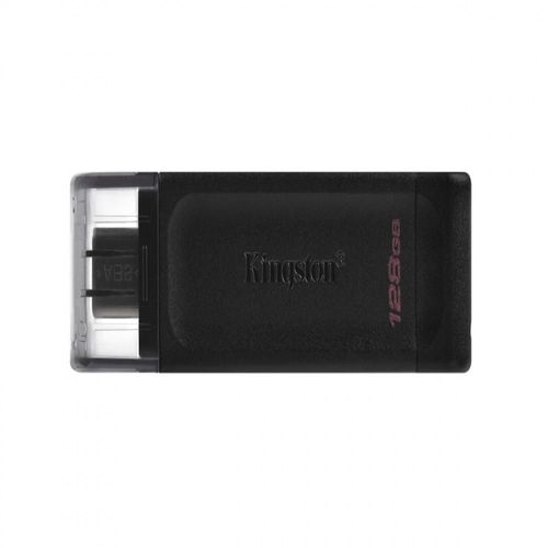 Memoria USB Kingston DataTraveler 70, 128GB, USB-C 3.2, Negro