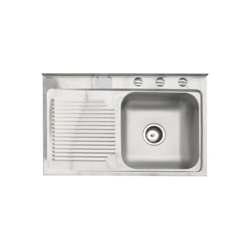 Tarja Sencilla Sobreponer EB Técnica MCM401 Satinado y Escurridor Izq