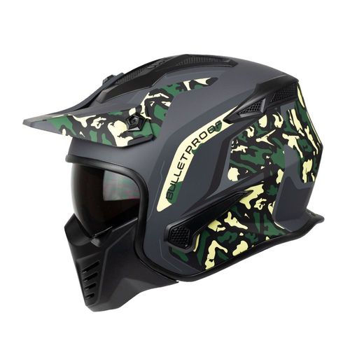 Casco Moto Modular Kombat Camo Certificado Dot M