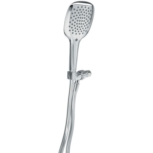 Regadera manual cromo FOSET de teléfono con soporte R013 plateado