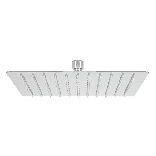 Regadera cromo FOSET plato cuadrado delgado sin brazo R310S plateado