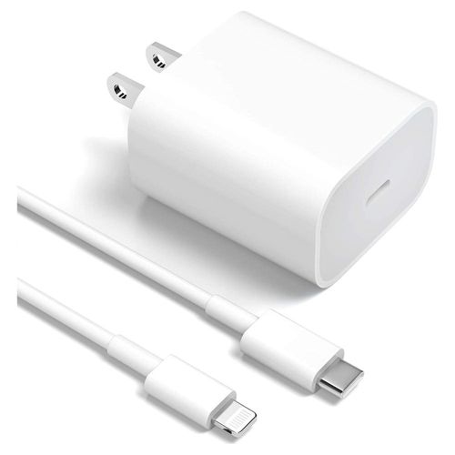 Cargador Apple Usb C 20w + Cable Usb C A Lightning Original