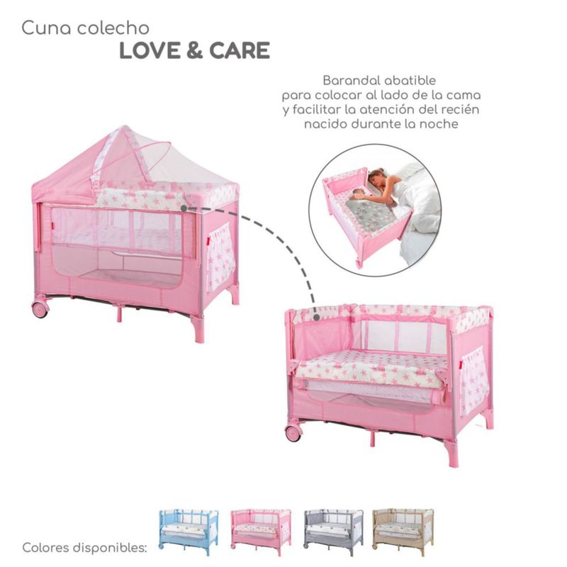 Cuna-Colecho-Love---Care-rosa-1