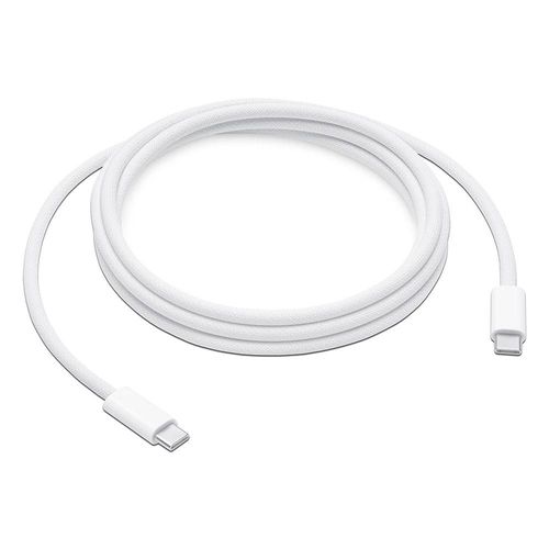 Cable Apple de Conector USB-C a USB-C, hasta 240W, 2m. Color Blanco