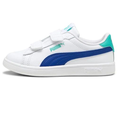 TENIS CASUAL PUMA SMASH 3.0 L V PS BLANCO 392033 18 DE NIÑOS