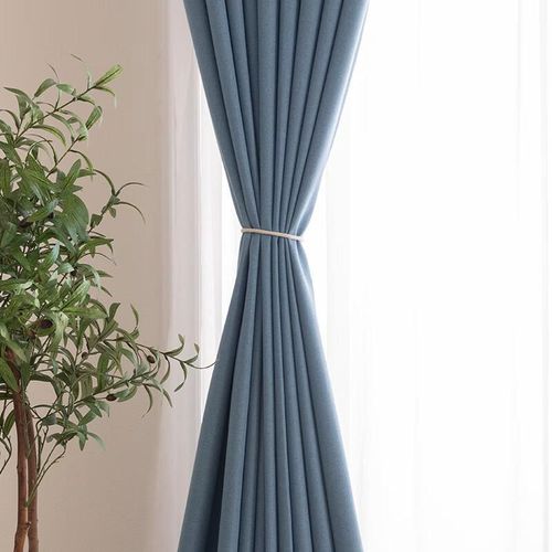Cortina Opaca JINCHAN Azul 150x200