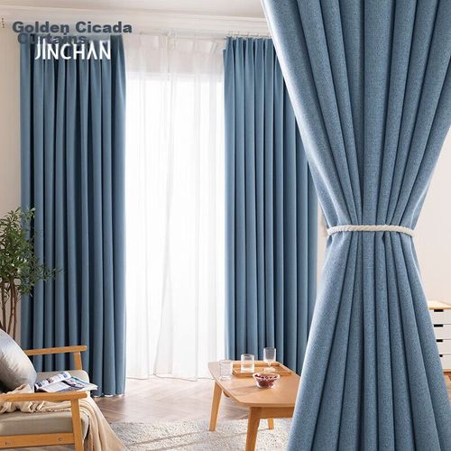Cortina Blackout JINCHAN Azul 300x270cm