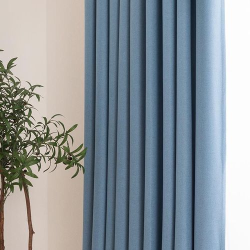 Cortina Opaca Lino Azul 130x180cm