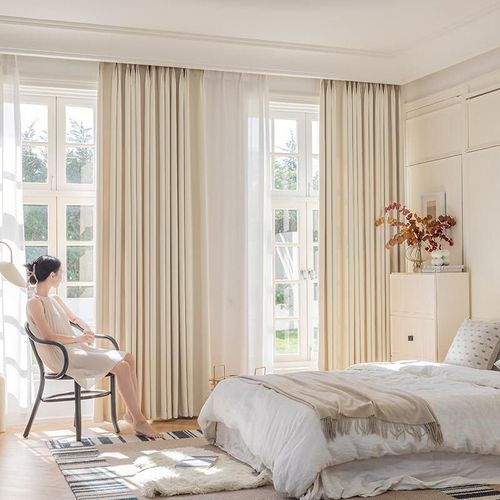 Cortina Lino Crema 250x240 Opaca