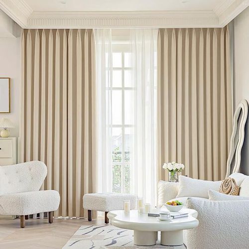 Cortina Blackout MINGJU Crema 300x270cm
