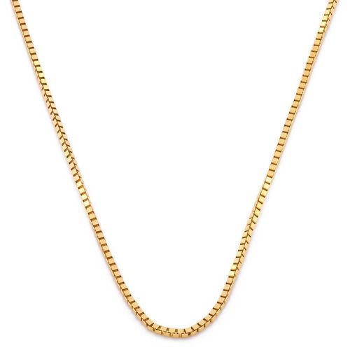 Cadena Cubo Oro Italiano Sólido 14k 50 cm