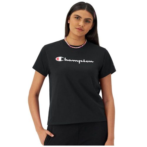 Playera Champion Classic Tee para Mujer. GT18H-Y08113-001 Negro