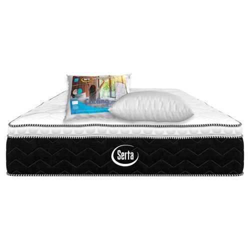 Colchón Queen Size Serta Colchoneta Ortopédic + Almohada Memory Foam