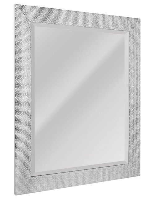 Espejo decorativo de tocador con marco texturizado de azulejos