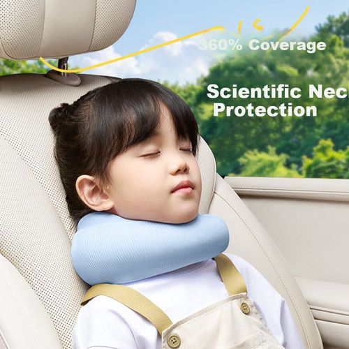 Almohada de viaje en forma de U Azul