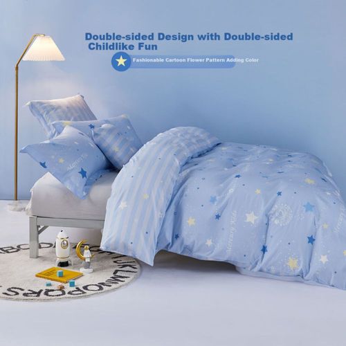 Funda de Edredón diseño estrellas 200x230cm Azul