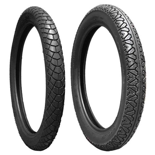 Set Llantas 2.5-17 + 3.00-17 para moto TubeType P6052 Wanda