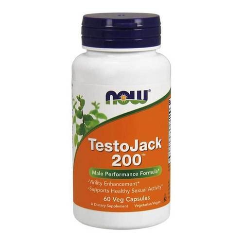 Precursor de testosterona Now Testojack 200 60 cápsulas
