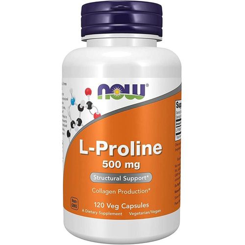 Aminoácidos Now L-Prolina 500mg 120 Cápsulas