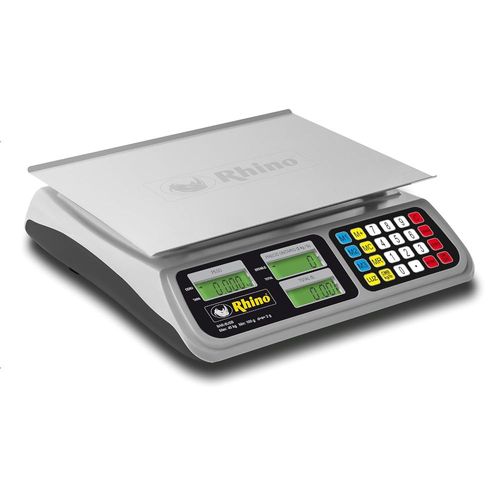 Báscula Digital Comercial, 40 kg / 2g Precisión, Puerto USB, BAR-8RS