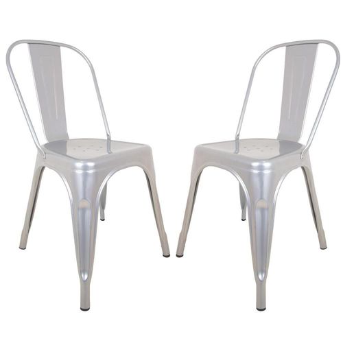 Silla Tolix Metal 2 Pzas Comedor Casa Restaurante Exterior