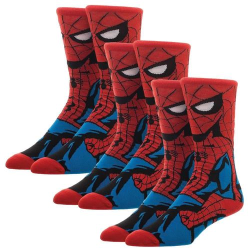 Calcetines de Hombre Araña SockSpiderman01 MXOMK-003 Calcetas de Spiderman