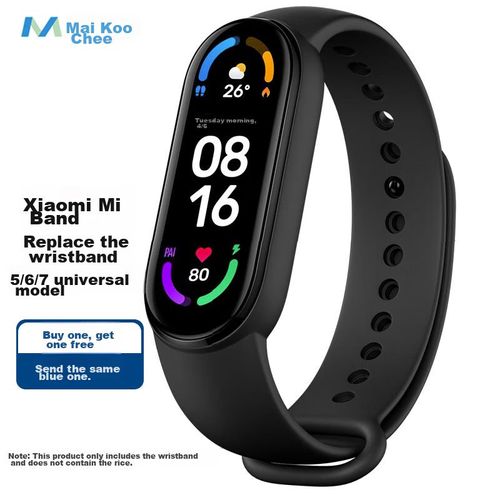 Correa de pulsera MAIKUQI Gel de silicona Negra
