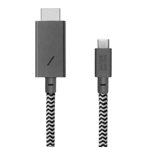 Cable adaptador tipo C a HDMI Native Union Belt Cebra de nailon 3m