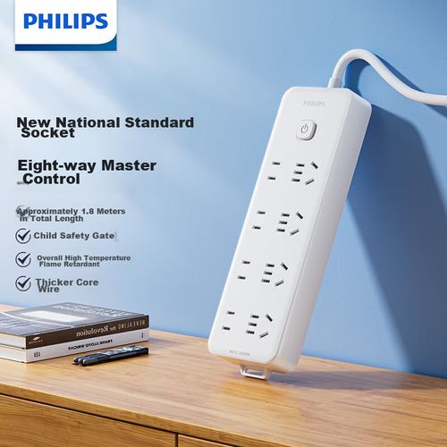 Multicontacto 8 Salidas Philips 2185WA 1.8m