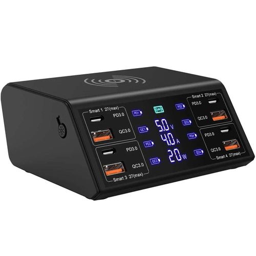 Estación Carga QI USB MaxiChargex MXCGW-001 Estación Carga Rápida con USB