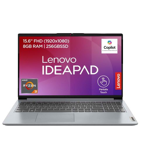Laptop Lenovo IdeaPad 1 15AMN7 AMD Ryzen 3 8GB 256GB SSD Touch 15.6" Gris