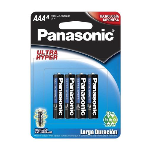 PILA PANASONIC CARBON ZINC AZUL AAA CON 48 UNIDADES 1.5V
