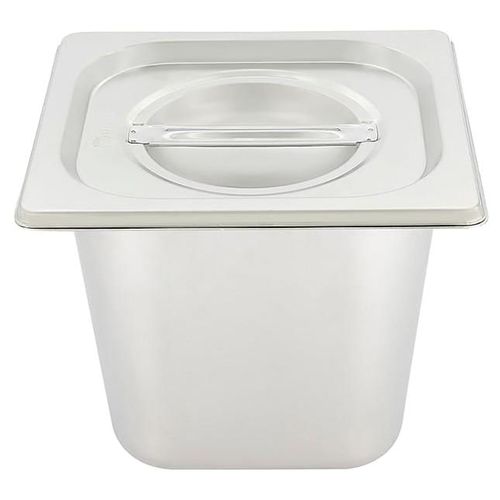 Inserto Acero Inoxidable 1/6 con Tapa 15 cm Shorbull