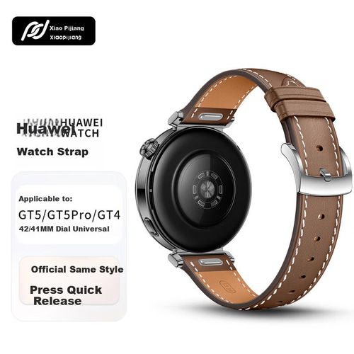 Correa de cuero genuino HUAWEI para Watch GT5 Pro/GT4/GT5, 42/41 mm, mujer