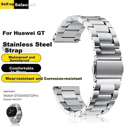 Correa de acero inoxidable STIGER para Huawei Watch 5/4/3/GT 4/5/3/2/Pro 46mm.