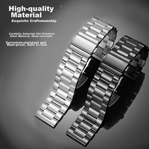 Correa de acero inoxidable Bkayp para Huawei Watch GT4/3/2/Pro, negra, unisex