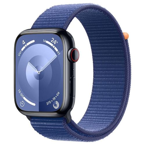 Correa de nailon tipo bucle BHO para Apple Watch Series 10 y Ultra 2, azul marino profundo